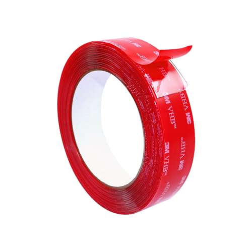 3M 4910/CLR055 Scotch 4910 VHB Tape: 1/2" x 15 ft., Clear