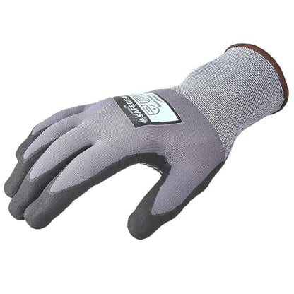 J. J. Keller SAFEGEAR Nitrile Micro-Foam Dotted Gloves – 3 Pairs, Oil-Repellent, Touchscreen, ANSI/ISEA Compliant - size: Medium
