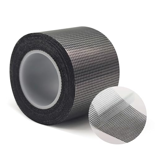 Windows Screen Repair Tape, 2 in x 20 FT Strong Adhesive Fiberglass Mesh Patch Tape, Waterproof Screen Rrepair Kit for Windows or Doors