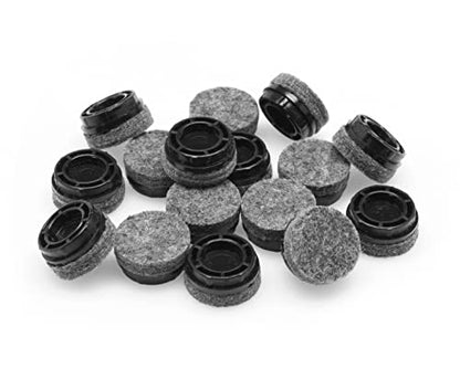 Slipstick GorillaGlides Replacement Slider Caps Screw-in Sliders (1 Inch Felt) - size: 1 Inch Felt