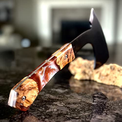Superclear Forge Bond Knife Handle Epoxy 8 oz Kit, Flexible and Rigid Adhesive for Full and Hidden Tang Knives, High Impact Fracture Resistant, Made in the USA