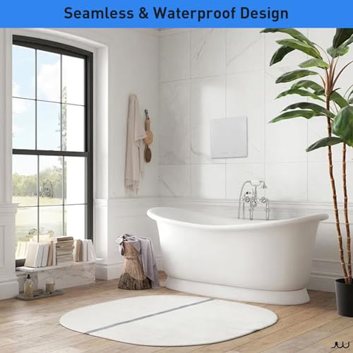 Self-Adhesive Wall Access Panel for Drywall, 9.6 x 9.6 Inch Hole Cover - Heavy-Duty ABS Plastic & Easy Install, Plumbing Wall Panels for Ceiling Bathroom Access Door Hole, White