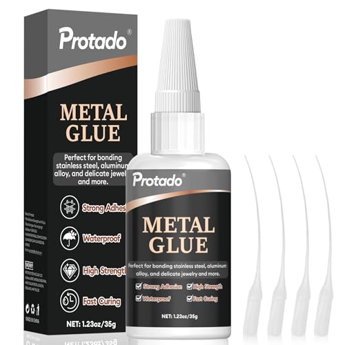Metal Glue, 35g Heavy Duty Super Strong Clear Glue, Waterproof Heat Resistant Adhesive for Metal Bonding, Repair, Steel, Aluminum, Iron, Copper, Auto Parts, DlY Kits - style: Metal Glue