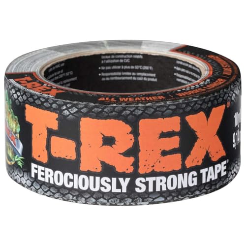 T-Rex Ferociously Strong Waterproof Graphite Grey Tape, 48mm x 9.14m - color: Grey, size: 1-Roll, 10 Yards x 1.89 in.