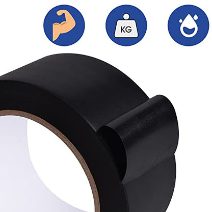 TAPEBEAR Corrosion Protection Pipe Tape, Wrap Pipe Tape for Drain Pipe, Metal & Electrical Piping, Anti-Corrosion Water Leak Proof PVC Tape, 3 Inch X 33 Yds, Black - size: 3inch x 33yard