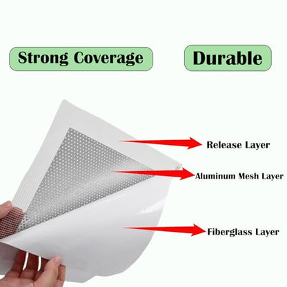 Alovexiong 3 Pcs 7.87 inch Drywall Repair Patch Kit for Large Holes Quick Fixes/Sheetrock Ceiling Drywall Plaster, Aluminum Wall Repair Patch