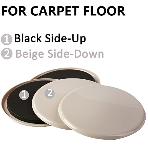 8pcs 7in.Carpet Sliders-Furniture Protectors-Furniture Sliders-Furniture Mover-Furniture Glides (7in. Carpet Slider)