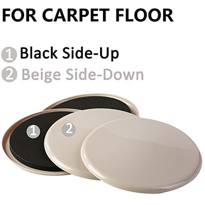 8pcs 7in.Carpet Sliders-Furniture Protectors-Furniture Sliders-Furniture Mover-Furniture Glides (7in. Carpet Slider)