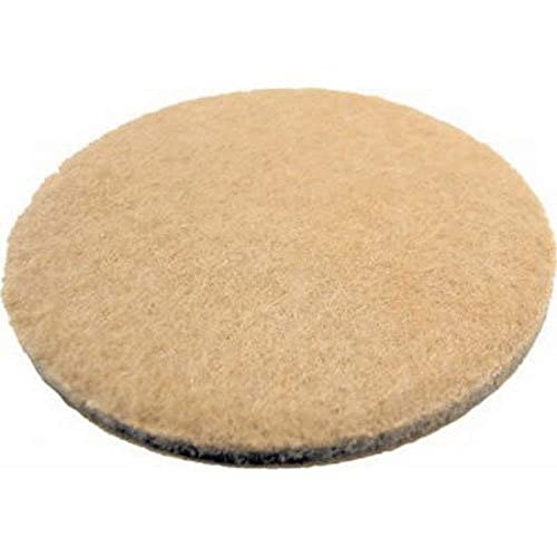 Shepherd Hardware 9928 3-Inch Heavy Duty Self-Adhesive Felt Furniture Pads, 4-Pack, Beige - size: 3-Inch