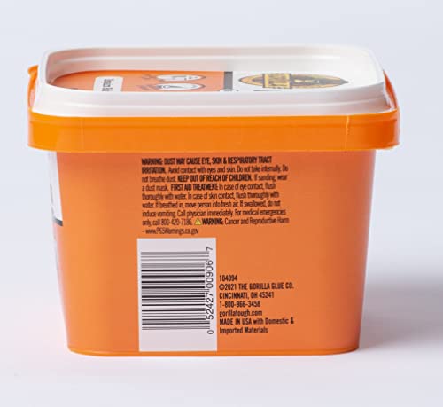 Gorilla Heavy Duty Wall Repair Spackling + Primer, 16 Ounce Tub,White