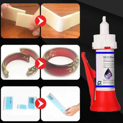 Powerful Solder Multi-Material Repair Adhesive,5210 Oil Based Glue, 5210 Glue,5210 Powerful Solder Multi-Material Repair Adhesive for Wood Furniture Shoes,Cups,50g(100g) - color: 100g, size: 2pcs