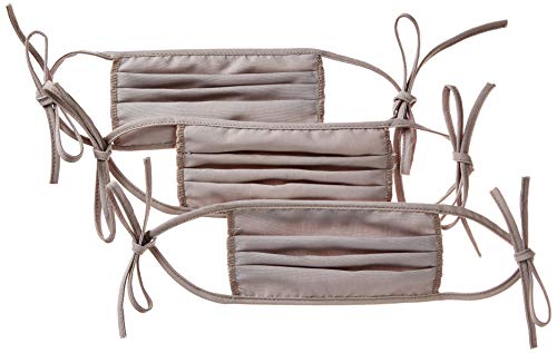 Adjustable Cotton Blend Face Cover 3-Pack, Grey, One Size (226670) - color: Grey, size: 3 Count (Pack of 1)