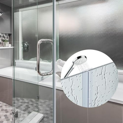 Yecaye 3 Pack Shower Door Seal,Shower Door Sweep,Frameless Glass Seal Strip for Side Door,Stop Leaks and Create a Water Barrier Guard (Side-3/8 x39) - style: Side-3/8"x39"