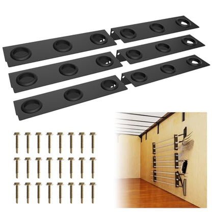 Utility Trailer Tool Rack, Shovel Holder for Truck, 6Pcs 3 Hole Tool Rack Rake Shovel Holder Landscape Hand Tool Accessories for Trailer Truck - size: 6pcs 3 Hole Tool Rack
