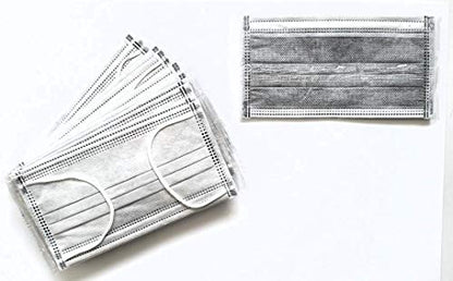 Earloop Disposable Carbon Activated 3 Layers - Grey Color -20 pcs
