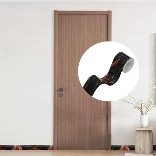 Lilaly 2 inches x 32 feet Wood Grain Repair Tape,Wood Grain Tape,Widely Used for Tables, Doors, Floor and DIY(Black Crystal) - color: Black Crystal