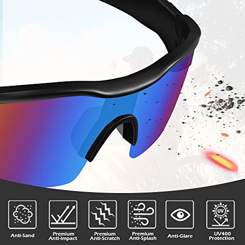Tinted Safety Glasses for Men Women, Safety Goggles Impact Resistant, ANSI Z87.1+ UV400 Eye Protection, Anti Scratch - color: 12pack-multicolor