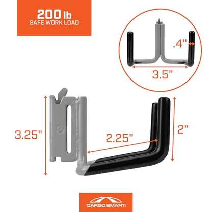 Dual Arm Tool Hook - Grey Powder Coat 1 Pk - style: Dual Arm Tool Hook
