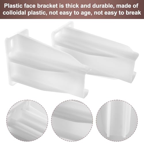 Drawer Track Back Plate Compatible with Prime-Line MP7227,Plastic Drawer Slide Bracket -White (1 Set)