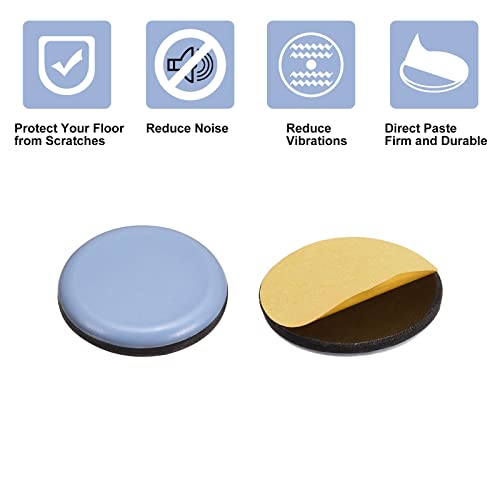 uxcell 1 1/2-Inch Round PTFE Furniture Sliders, Adhesive Self Stick for Wood Floors, Ceramic Tile and Carpeting 8pcs - size: 1 1/2-inch