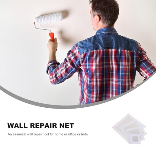 FOMIYES Self-Adhesive Wall Patches Fiberglass Mesh Repair Patch Kit for Wall Hole Fixing White 2" 4" 6" 8" 12pcs for Drywall