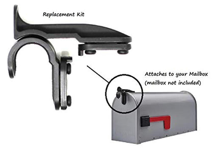 New Plastic Latch Set Kit for Solar Group Standard Mailbox Repair Latch Kit (1, White) - color: White