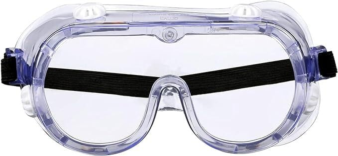 keebomed Chemical Splash/Impact Safety Goggle, Soft, Adjustable 1 -Pack