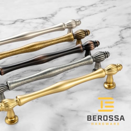 10 Pack 3-3/4 Inch Brushed Gold Cabinet Pulls Gold Cabinet Handles Gold Hardware for Kitchen Cabinets 2510 Drawer Dresser Cupboard Bedroom Bathroom - color: Brushed Gold, size: 3-3/4 In Hole Distance