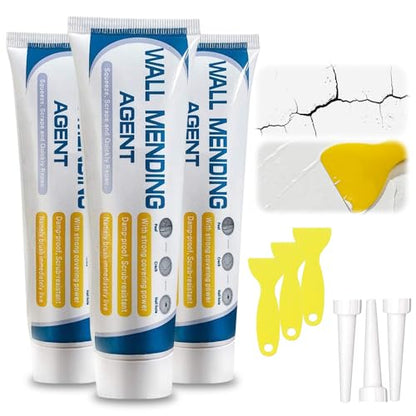 Efficient Drywall Repair Kit with Scraper, 2026 New Wall Mending Agent, Multi Functional Wall Filler for DIY, Portable Drywall Patch Kit for Home Improvement (3)