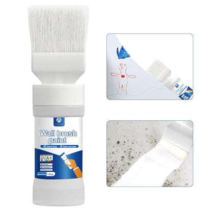 White Interior Wall Paint 6.35 oz, Drywall Repair Paint, Wall Primer for Stains and Graffiti Covering - color: White Wall Paint