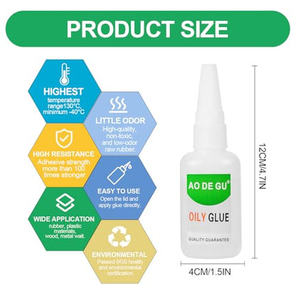 2Pack Welding High Strength Oily Glue, Multifunctional Fast Repair Instant Bonding Welding Glue,Oily Welding Super Glue,for Shoes, Metal, Plastic, Wood, Leather