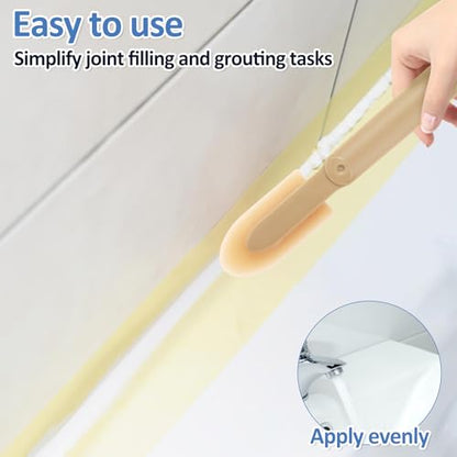 8PCS Rubber Caulking Tool Kit, Caulking Finishing Tool Rubber, Silicone Caulking Tool Caulk, Grout Sealant Applicator Tool, 4 Size Rubber Spatula Caulking Tool for Brick Skirting Kitchen Bathroom