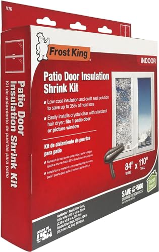 Frost King V76H Shrink Window Kit 84-Inch by 110-Inch, Clear (Pack of 2) - size: Pack of 4