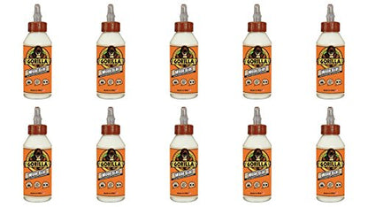 Gorilla Wood Glue; 8 Ounce Bottle; Natural Wood Color; (Pack of 10) - size: 8 Ounce (Pack of 10)