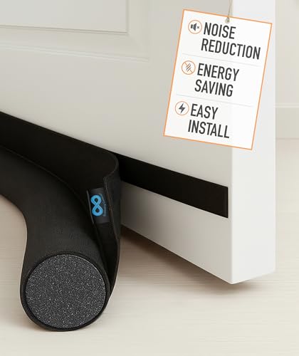 Everlasting Comfort One Sided Door Draft Stopper for Bottom of Door, Quick Install, Sound Proofing Strip Gap Filler, Blocks Cold Air & Noise for Home, Bedroom and Apartment Insulation, Fits 36" Doors
