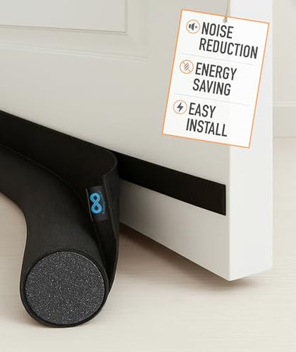 Everlasting Comfort One Sided Door Draft Stopper for Bottom of Door, Quick Install, Sound Proofing Strip Gap Filler, Blocks Cold Air & Noise for Home, Bedroom and Apartment Insulation, Fits 36" Doors