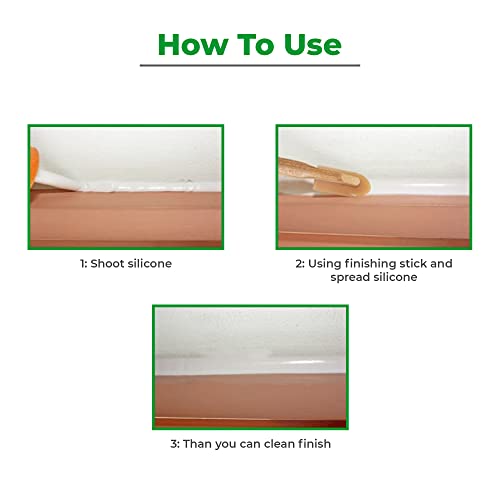 JMIBASIC Grout Caulk Finishing Tool - Multi Size 4 Pieces Set - Smooth Grout Sealant Silicone Caulking Tool - Rubber Spatula Spreader - Grout Sealer Applicator - Ergonomic Handle Grip_ABS (1.1 Inch) - size: 1.1 Inch