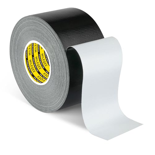Cloth Duct Window Seal Strip Tape for Winter, 1.89in x 66FT, Weather Stripping Sealing Insulation Tape for Windows and Door, Easy Tear Sealer Draft Blocker Black - color: Black, size: 1.89inch x 66FT