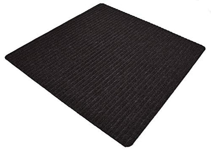 Stair Treads Collection Indoor Skid Slip Resistant Carpet Stair Tread Mat (Black, Matching Mat 30 in X 30 in) - color: Black, size: 30"x30" Landing Mat