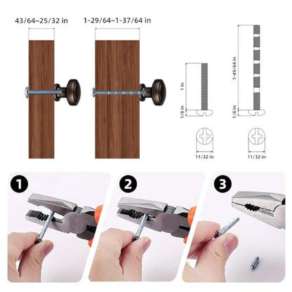 Brushed Bronze Solid Alloy Cabinet Knob Soft-Touch Color 30 Pack Round Knurled Cabinet Handle Hardware Drawer Pulls (20, Soft-Touch Brown) - color: Soft-Touch Brown
