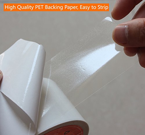 i frmmy Removable Clear Double Sided Sticky Tape- No Residue, 2 Inches x 20 Yards - size: 2 Inches x 20 Yards