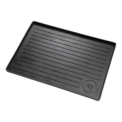 Lippert Solid Step All-Weather Entry Floor Tray, 28-1/4" W x 20" D, Heavy-Duty Recycled Rubber Mat for Door Entryway Indoor or Outdoor, for Shoes, Pet Dishes - 801380