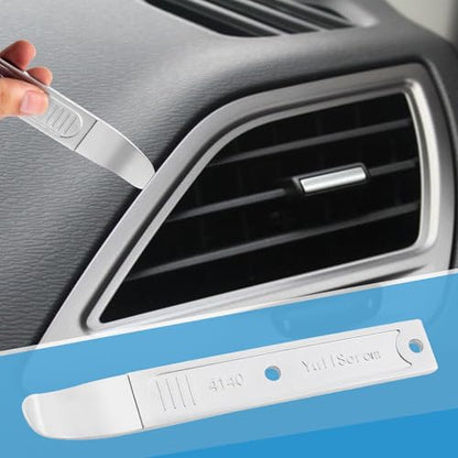 4140 Pry Tool,Pry Bar Trim Removal Tool,Pocket Pry Bar,Automotive Trim Removal Tool Kit,Aircraft Trim Removal Pry Tool,Interior and Exterior Trim Removal Kit for Planes - size: silver 1pc