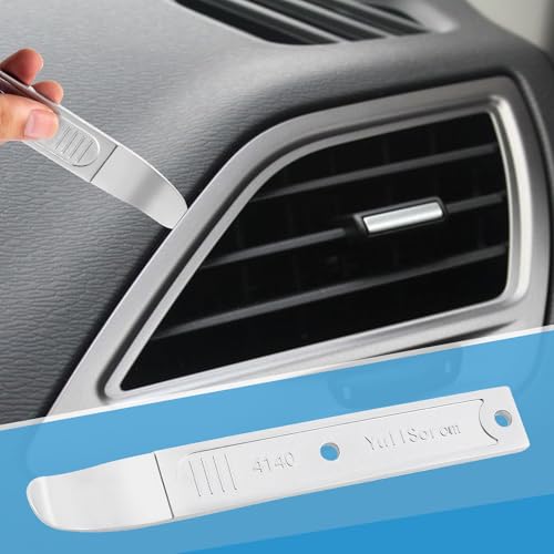 4140 Pry Tool,Pry Bar Trim Removal Tool,Pocket Pry Bar,Automotive Trim Removal Tool Kit,Aircraft Trim Removal Pry Tool,Interior and Exterior Trim Removal Kit for Planes - size: silver 2pcs