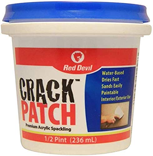 Red Devil 0802 Crack Patch Premium Acrylic Spackling, 1/2 Pint - size: 1/2 Pint, style: 12 - Pack