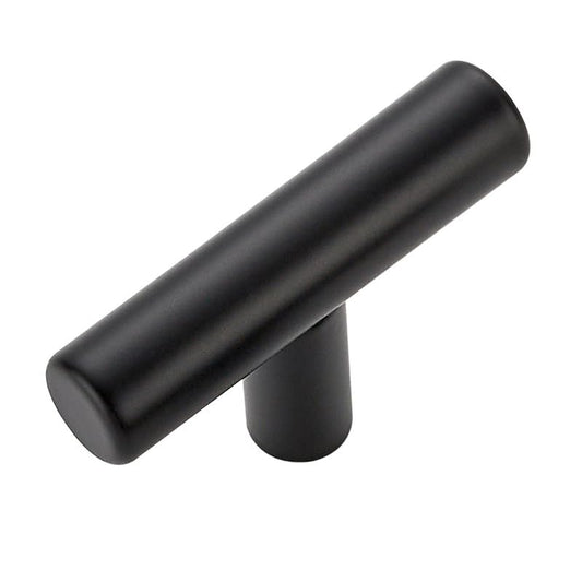 1 Pack Matte Black Cabinet Knobs - Kitchen Cabinet Knobs Black Cabinet Pulls for Kitchen Cabinet Drawer Stainless Steel Dresser Knobs for Cabinet Hardware 2in Length Single Hole T Bar - color: Matte Black, size: 1 Pack, style: T Bar