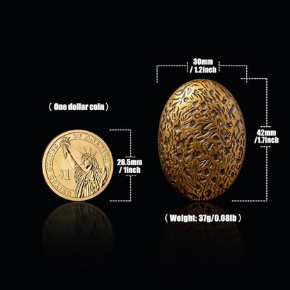 Goo-Ki 6 Pack Zinc Alloy Drawer Knobs-Big Oval Antique Brass Cabinet Knob - color: Antique Brass