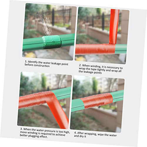 Cabilock Silicone Rubber Seal Tape for Pipe Leak Repair Flexible Self Adhesive Duct Tape Compression Resistant for Home Maintenance