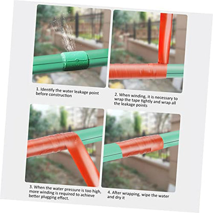 Cabilock Sealant Tape for Leaks Self Adhesive Pipe Repair Tape for PVC Ppr Metal Iron Cast Plumbing and Heating Joint Sealing and Leak Prevention