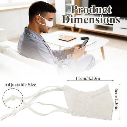 20 Pack Nose Cover Mask, Disposable Anti-pollen Nose Cover Protection, Women/Teenager Breathable Anti-Allergy Nasal Filter Cover for Outdoor Activities, Gardening, and Travel, Individually Wrapped